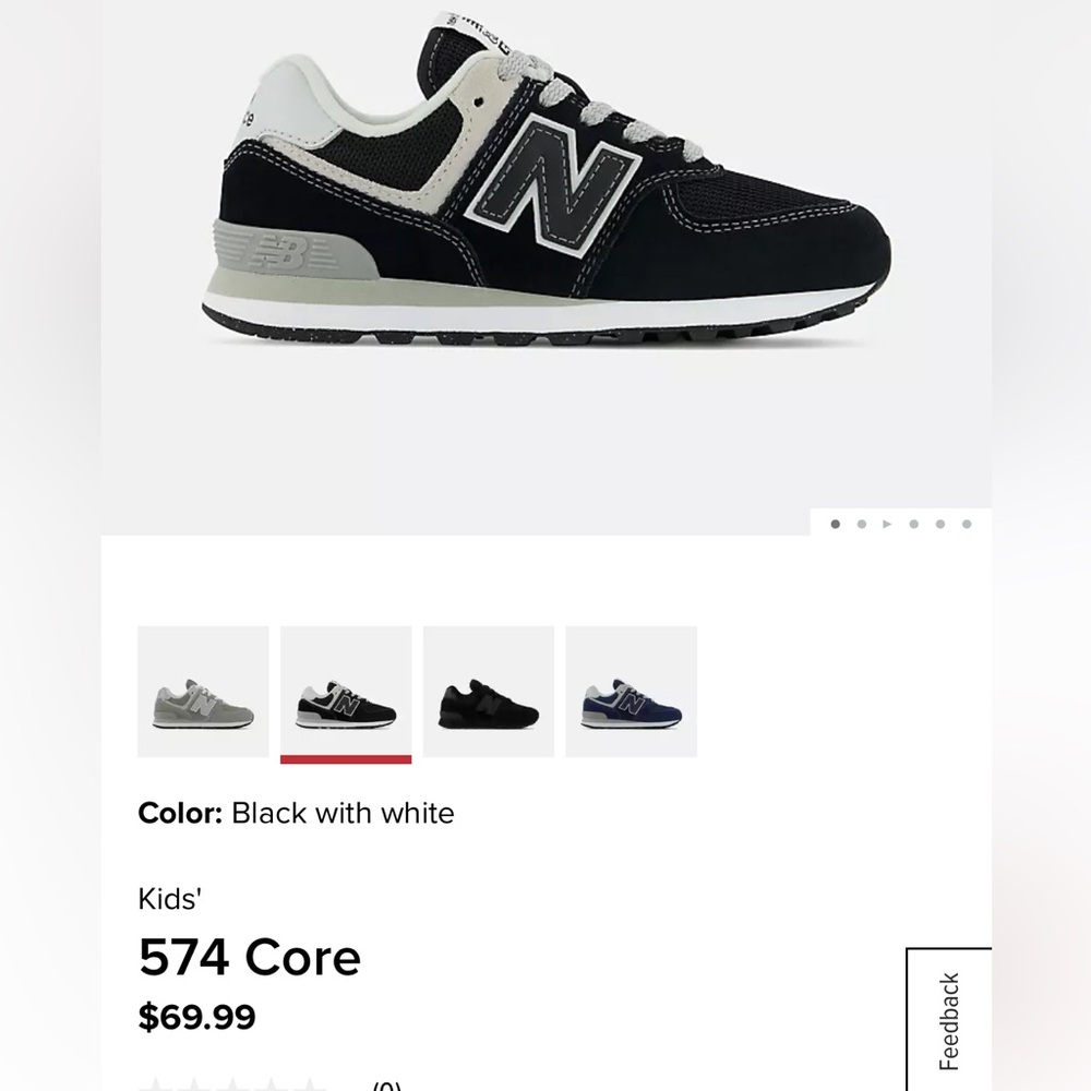 BOYS NEW BALANCE 574